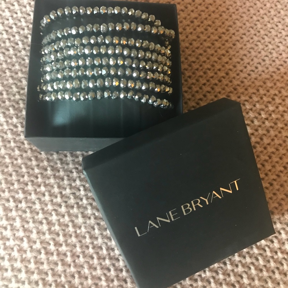 Lane Bryant Platinum Shopper Two-Sided Bracelet